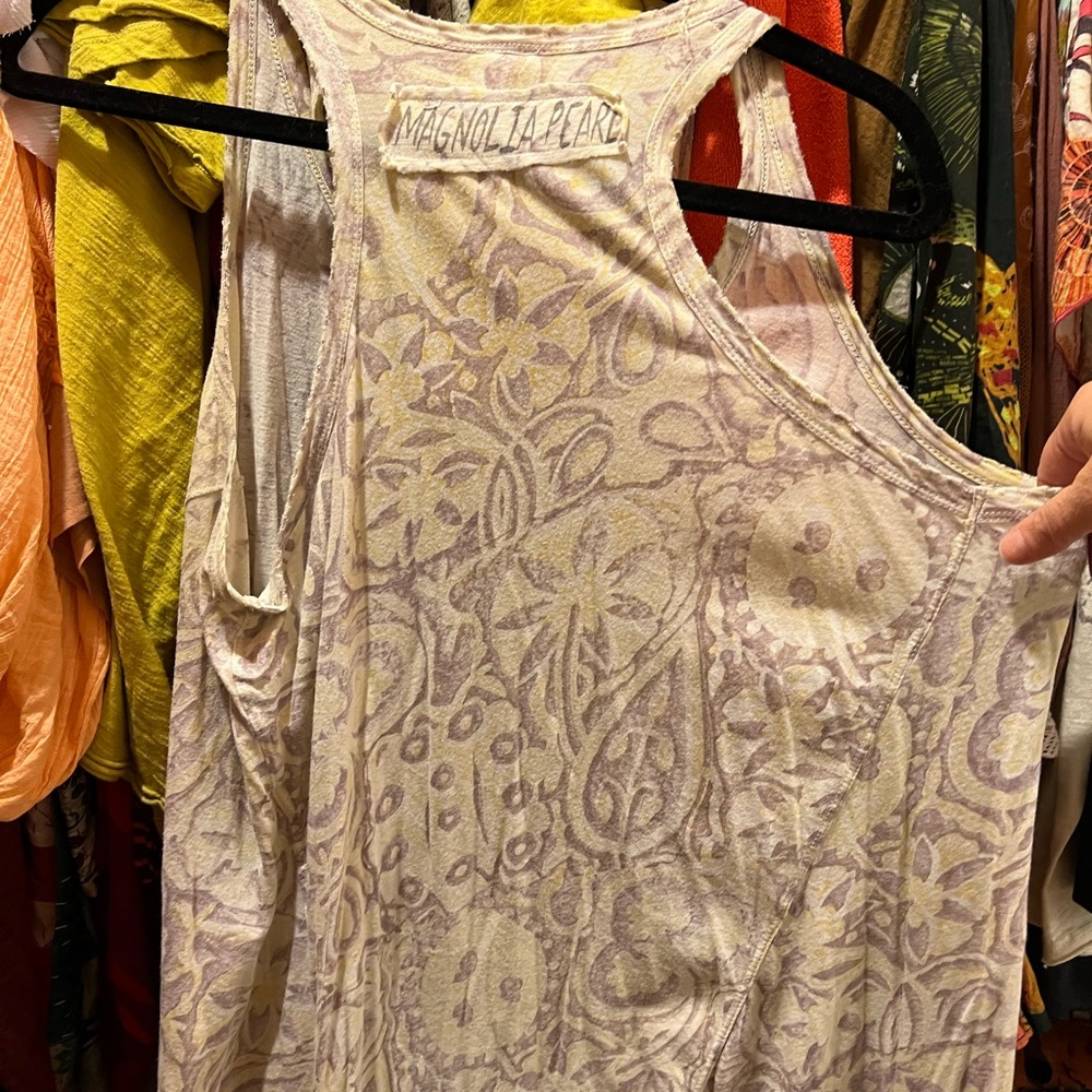 Magnolia Pearl Perth Block Print Paz Tank O/S